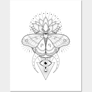 Cecropia Moth | Sacred Geometry Posters and Art